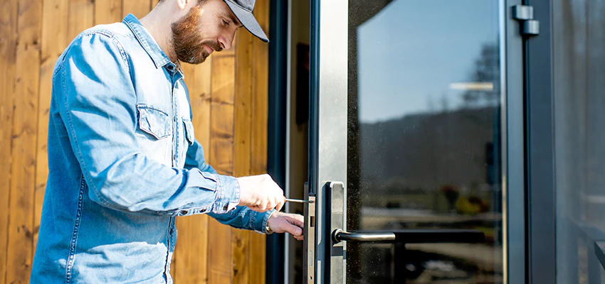 Frameless Glass Storefront Door Locks Replacement in Merritt Island, FL